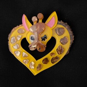 Sold Out Brand New Heart of Africa Giraffe Brooch